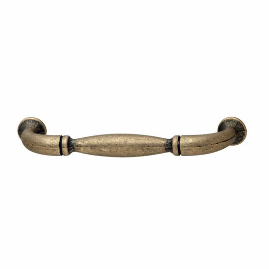 Hafele Somerset Collection 4-2/5'' W Handle in Antique Brass, 110mm W x 30mm D x 14mm H