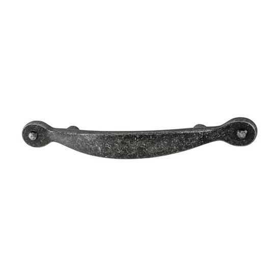 Hafele Amerock Inspirations Collection Handle, Dark Wrought Iron, 140mm W x 17mm D x 25mm H, 76mm Center to Center