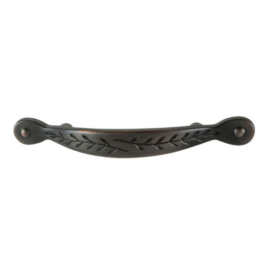 Hafele Amerock Nature's Splendor Collection Handle, Oil-Rubbed Bronze, 140mm W x 17mm D x 25mm H, 76mm Center to Center