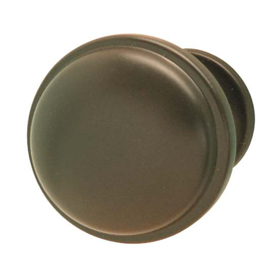 Hafele Luna Collection Knob in Dark Oil-Rubbed Bronze, 36mm W x 28mm D x 24mm Base Diameter