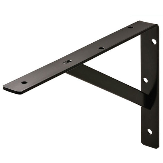 250 x 200 mm/10 x 8 inches 55 lb Load Merriway® BH00229 Shelf Brackets London Style Grey Pack of 20