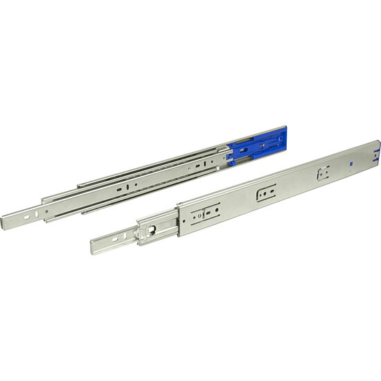Hafele 12'' - 28'' Length Accuride C3932 Easy Close Full Extension Ball Bearing Drawer Slide, Side Mounted, Load Capacity: 150 Lbs, Shop Pack (1 Pair Slides)