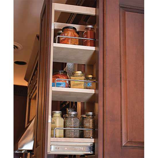 Kitchen Organizers - Maple Upper Wall Cabinet Pull-Out Organizer by ...