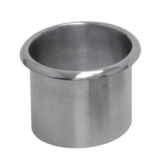 Hafele Round Stainkess Steel Trash Ring  Grommet, 6" Diameter x 5" H, For Workplace Organization