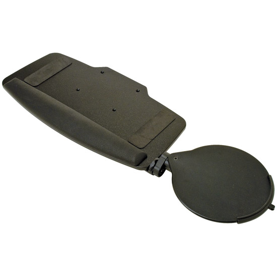 Hafele HDPE Keyboard & Mouse Tray, Steel & Plastic, Black, 32-3/8"W
