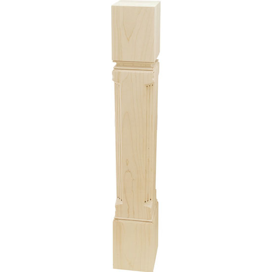 Hafele Regency Collection Square Wood Post, Maple