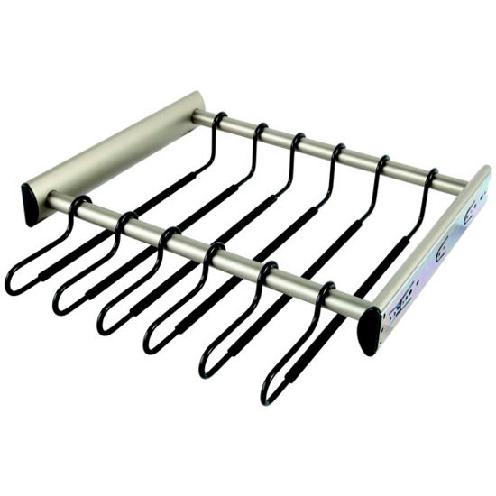Details about   New Display rack sliding  hangers stainless steel 18" Set of 5 