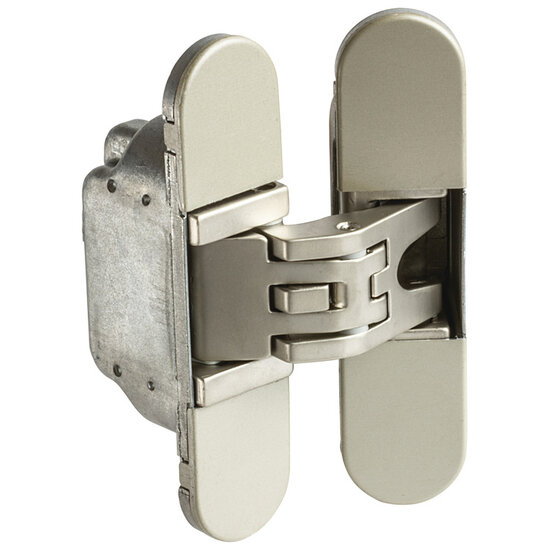 Hafele Startec H2 Concealed Door Hinge for Interior Wood Doors, Zinc, Matt Nickel