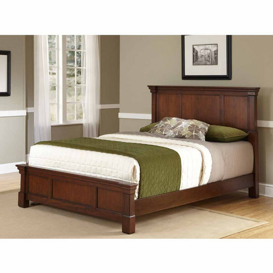 Home Styles The Aspen Collection Queen Bed, Rustic Cherry