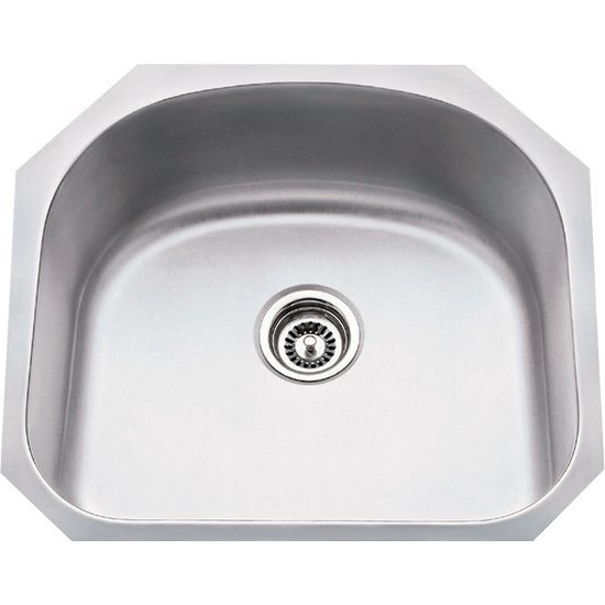 Hardware Resources 23-1/4" Wide 18 Gauge 304 Stainless Steel Large Utility Sink, 23-1/4" W x 20-7/8" D x 9" H
