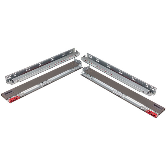Hardware Resources DURA-CLOSE Metal Drawer Box System, incorporates USE58-500 Series Undermount, Product View