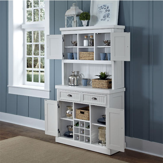 Cupboards & Hutches, Nantucket Distressed Buffet in White or Black ...