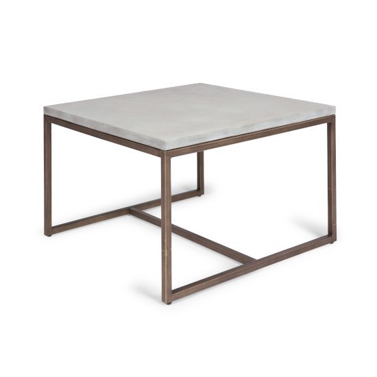 Home Styles Geometric Collection Coffee Table in Chalky White, 32" W x 32" D x 20" H