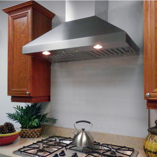 Imperial WHP1900 Series Wall Pyramid Range Hood with Slim Baffle Filters, 7" Duct