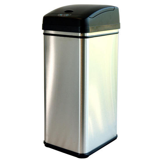 iTouchless 13 Gallon Stainless Steel Trash Can