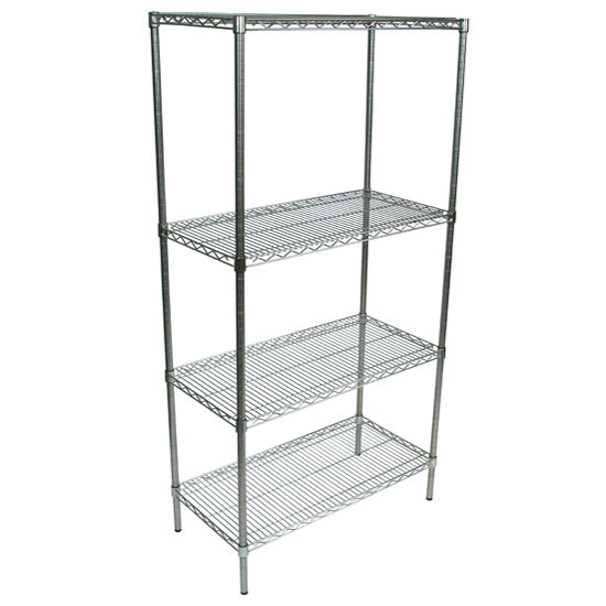 18 x 60 Black Epoxy Wire Wall Mount ShelfCan be used at Garage Home Restaurant Warehouse Kitchen as Bookshelf. 
