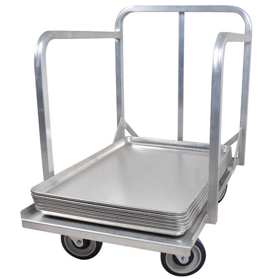 John Boos Sheet Pan Dolly with Handle 19" W x 27" D in Aluminum