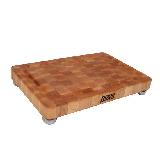 Maple Cutting Board with Stainless Steel Feet