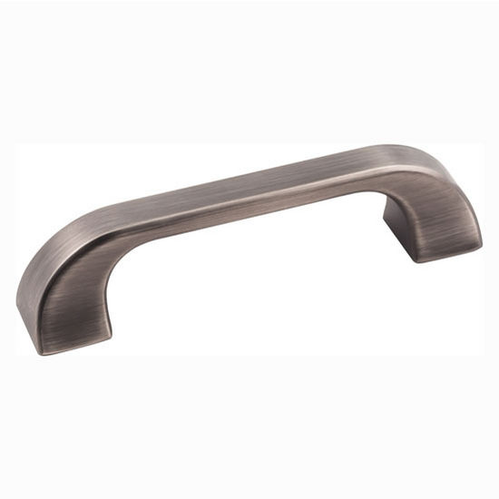 Jeffrey Alexander Marlo Collection 4-1/2" W Decorative Cabinet Pull in Brushed Pewter, Center to Center: 96mm (3-3/4")