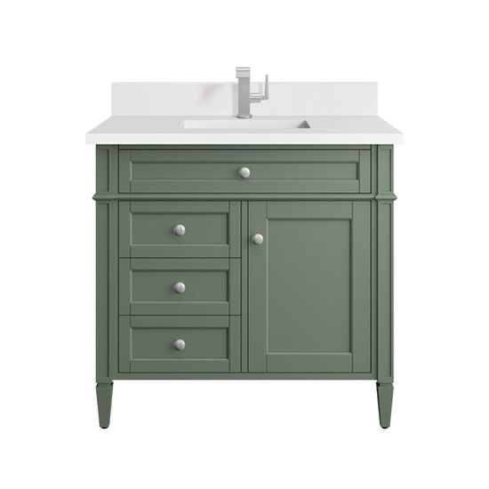 Brittany 36'' W Single Vanity in Multiple Base Cabinet Finishes with ...