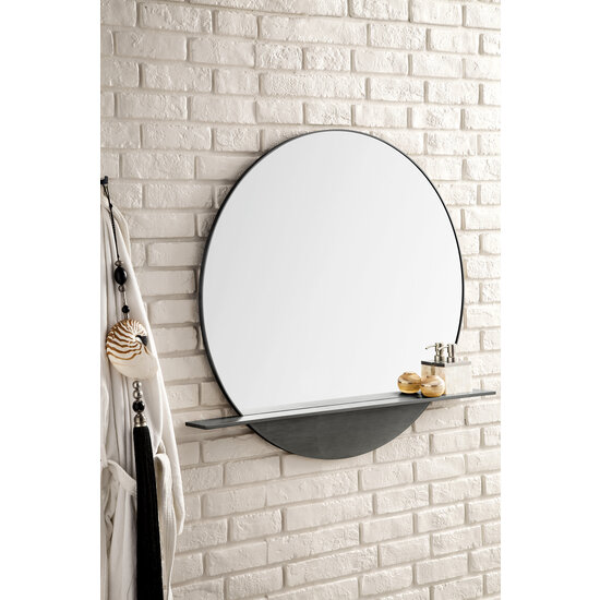 James Martin Furniture Platform 36"Wide Mirror, Modern Iron