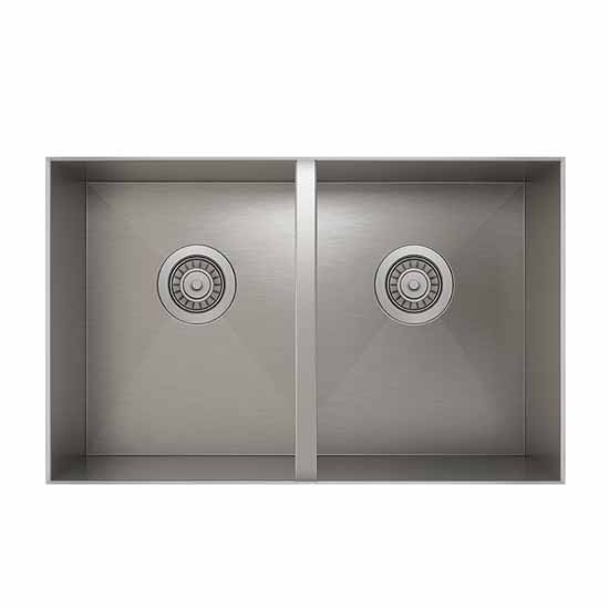 31'' undermount sink with double bowl