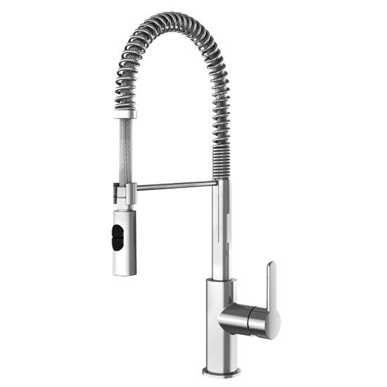Julien Peak Professional Kitchen Faucet with Dual Spray, Polished Chrome