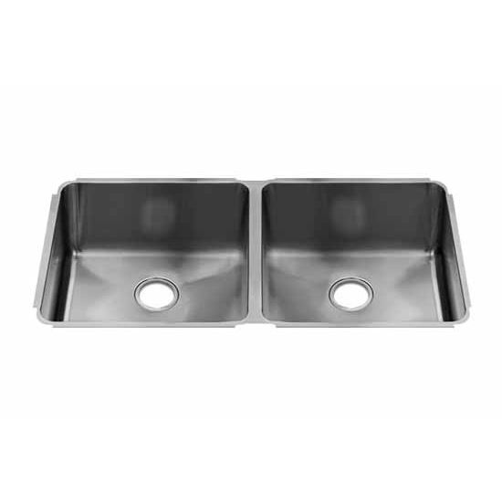 JULIEN Classic Collection Undermount Sink with Double Bowl, 16 Gauge Stainless Steel