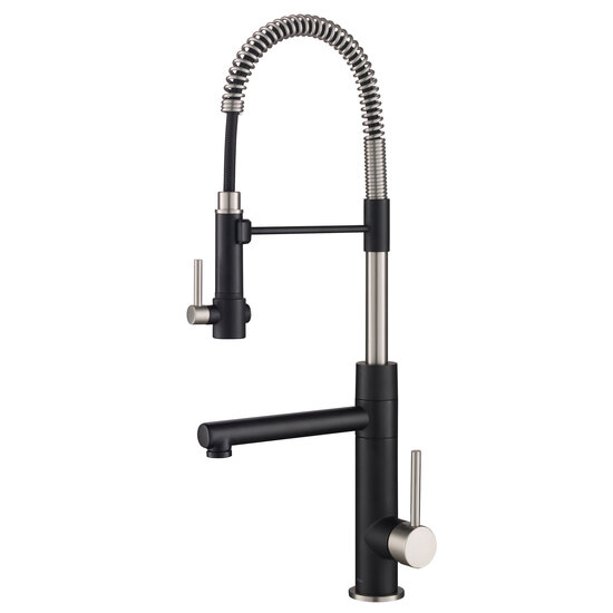 2-Function Commercial Style Pre-Rinse Kitchen Faucet with Pull