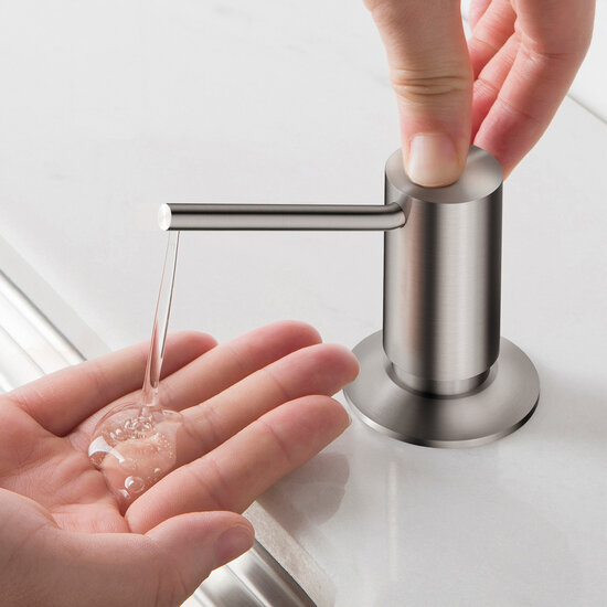 KRAUS Kitchen Soap and Lotion Dispenser in Spot Free Stainless Steel