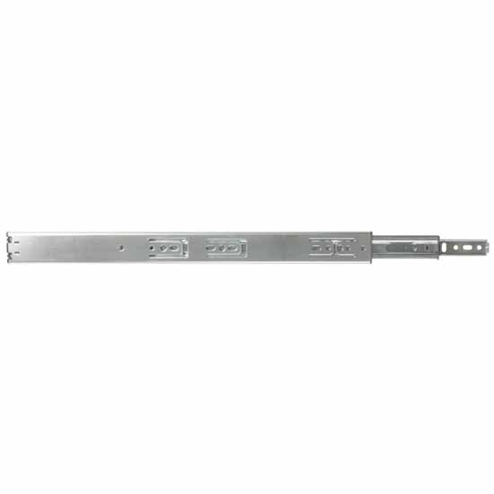 Knape & Vogt  Soft-Close Low Profile, Full Extension, Side Mounted 65 lb Ball Bearing Drawer Slides (Pair) in Zinc Finish