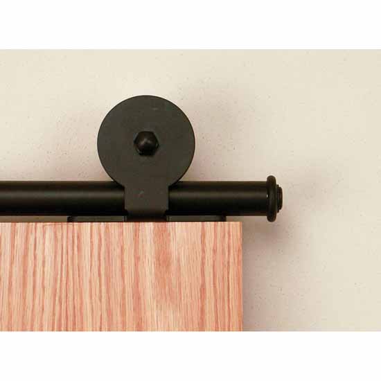 Knape & Vogt Sliding Door Hardware Monte Carlo Top Mount Short Bracket Aluminum Round Track Component Kit in Multiple Finishes - Track sold seperately