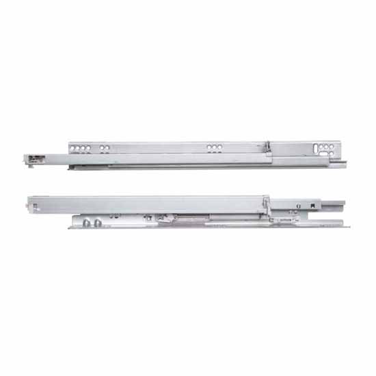 Knape & Vogt Full Extension Soft-Close Undermount Drawer Slide Up to 5/8'' or 3/4'' Material Thickness, Zinc Finish