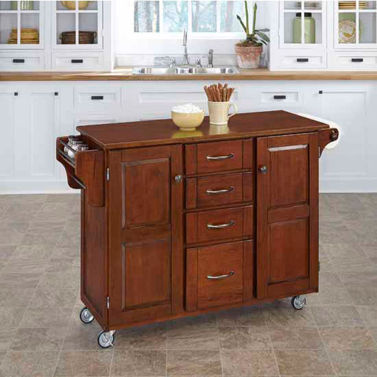 Mix & Match Create-a-Cart Cherry Finish with Cherry Top by Home Styles