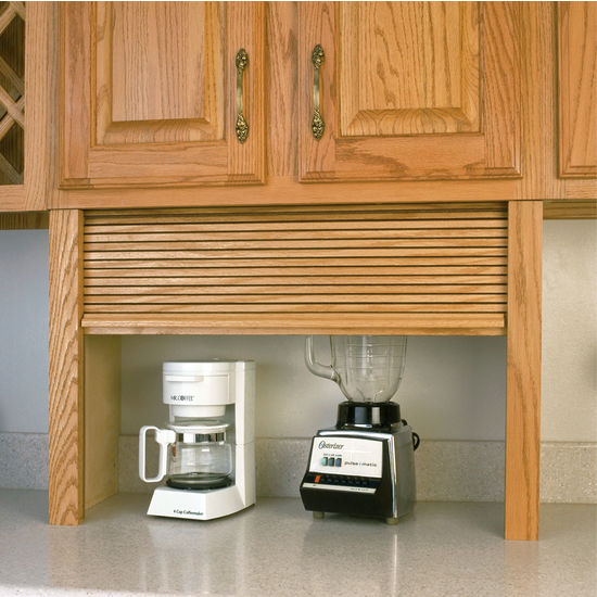 Appliance Garage Wood Tambour Kitchen