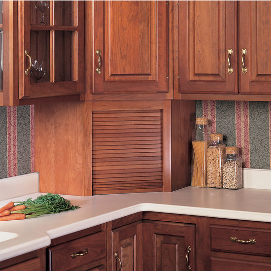 Appliance Garages - Tambour Corner Wood Kitchen Appliance ...