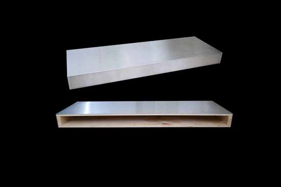 36 Stainless Steel Floating Shelf Omega National FS0136STUF1