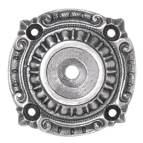 Notting Hill King's Road Collection 1-1/2'' Diameter Queensway Round Cabinet Backplate in Antique Pewter, 1-1/2'' Diameter x 1/8'' D