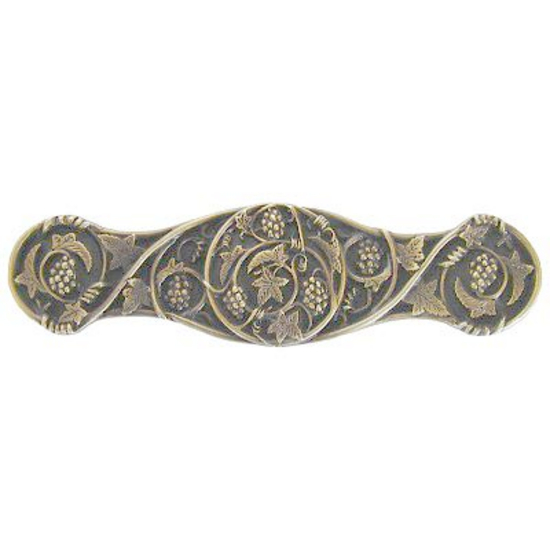 Pull, Grapevines, Antique Brass
