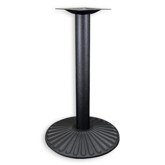 Peter Meier 3000 Series Signature Line Sun Table Base 22" Round Sun Table Height in Black Matte, Base Spread: 22" Diameter, Spider Spread: 9" Diameter, Height: 29-1/4" H