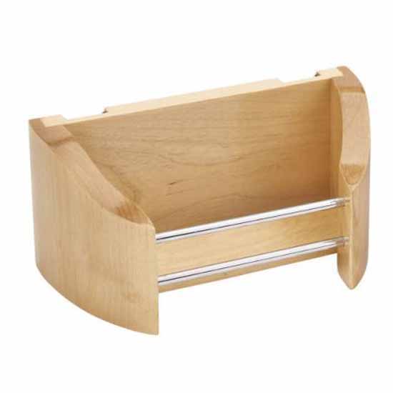 Rev-A-Shelf 13-1/2 Inch Width Wood Door Mount Sink Cabinet Organizer with  Paper Towel Holder, Min. Cabinet Opening Width: 14-3/8 Inch, Natural Maple  4SBPT-18-1