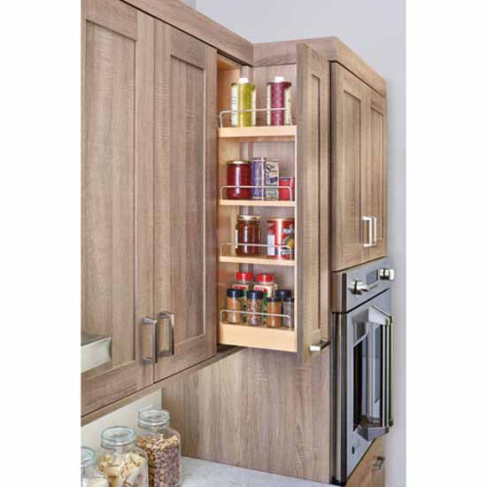 Rev-A-Shelf Kitchen Upper Cabinet Pull-Out Organizer, Available with or ...