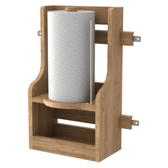 Sbpt Series Wood Door Mount Sink Cabinet Organizer In Natural Maple With Towel Holder By Rev A