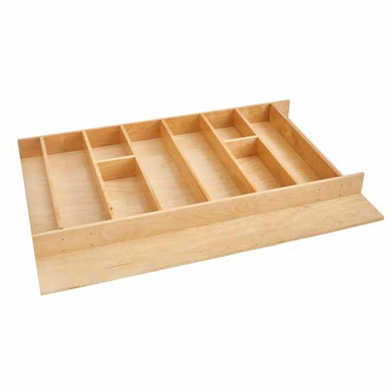 Drawer Rev-A-Shelf Premium Trimmable Wood Utensil Drawer Insert, Product View