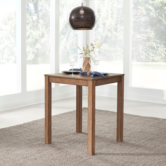 Raheny Home Montecito High Table In Brown, 30'' W x 30'' D x 36-1/2'' H