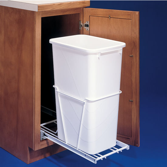 Pull Out Trash Can Shelf Adjustable –14 3/4"H x 12 1/8"W x 21"D 