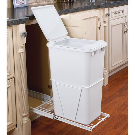 Extra Large Pull Out Trash Can Cabinet 23 Gallon 