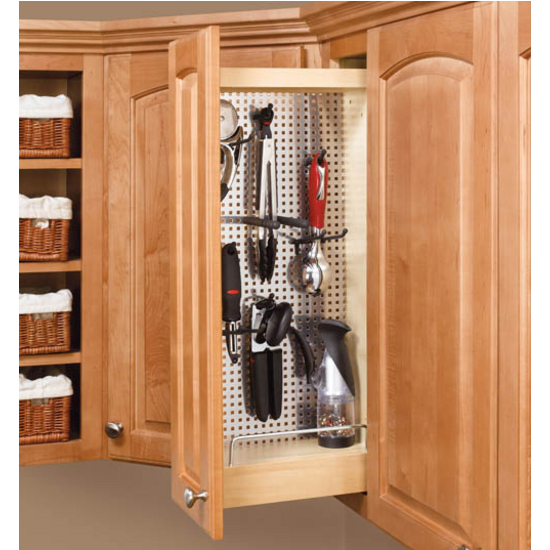 Rev-A-Shelf Kitchen Upper Wall Cabinet Pull Out Organizer ...