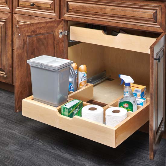 Under Sink Pullout L-Shape Reversible Organizer