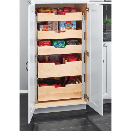 Rev-A-Shelf Base Cabinet Pullout Pilaster Stackable Drawers